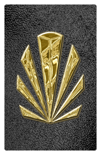 DF35T 602 GD SH BK Gold Sunburst Shimmer Black Background